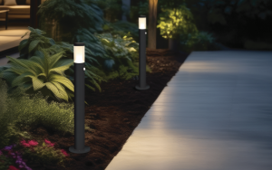 Lantern Floor Light with Sensor